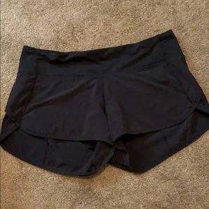 Black lululemon speed shorts